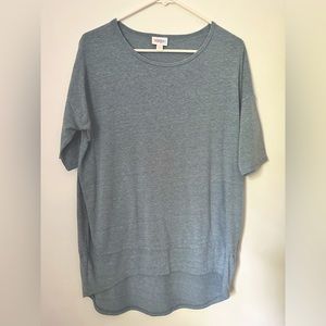 Heather Blue LuLaRoe Irma Tunic XXS